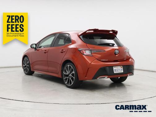 Orange 2019 Toyota Corolla Hatchback SE