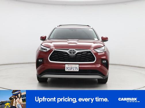 Red 2022 Toyota Highlander Platinum