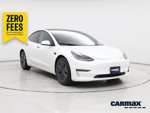 White 2022 Tesla Model 3