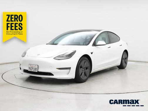 White 2021 Tesla Model 3 Long Range