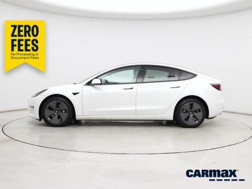 White 2021 Tesla Model 3 Long Range