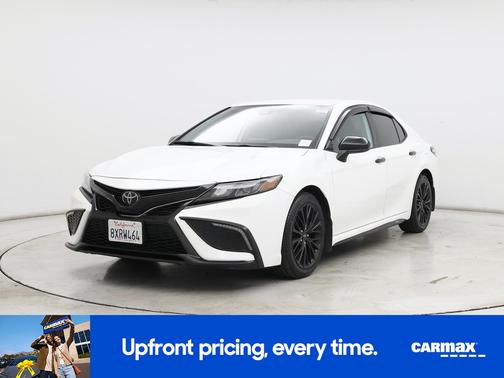 White 2021 Toyota Camry SE Night Shade