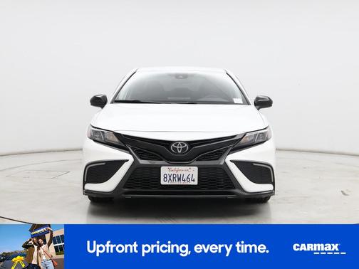 White 2021 Toyota Camry SE Night Shade