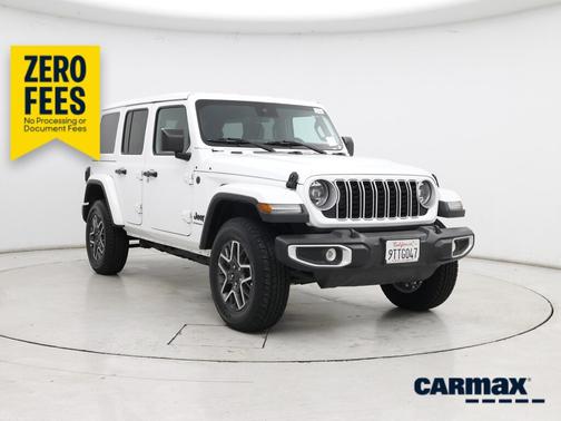 White 2025 Jeep Wrangler Sahara