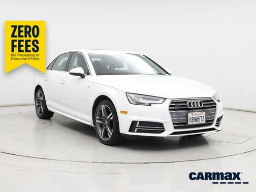 White 2018 Audi A4 Premium Plus