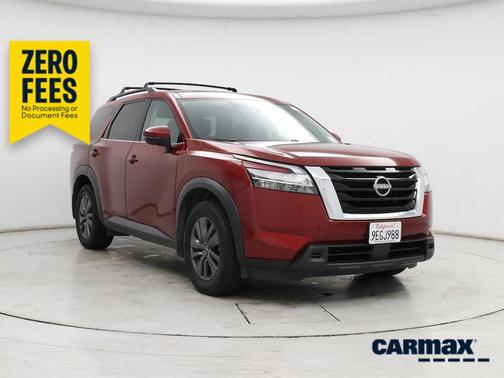 Red 2022 Nissan Pathfinder SV