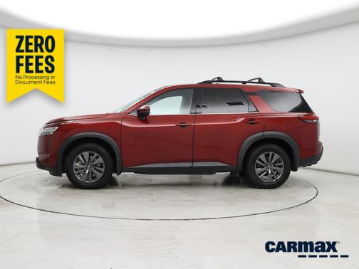 Red 2022 Nissan Pathfinder SV