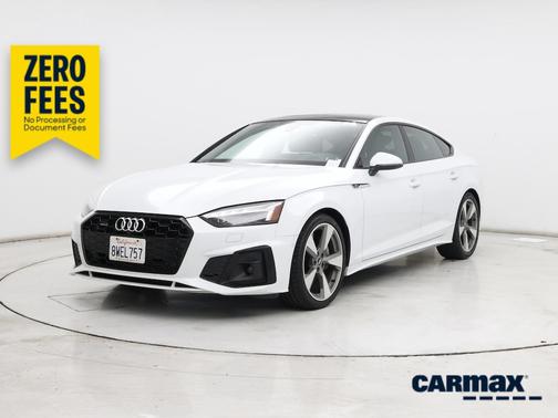 White 2021 Audi A5 Sportback S-Line Prestige