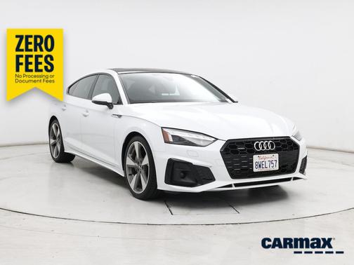 White 2021 Audi A5 Sportback S-Line Prestige