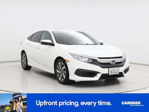 White 2017 Honda Civic EX