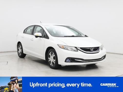 White 2015 Honda Civic Hybrid
