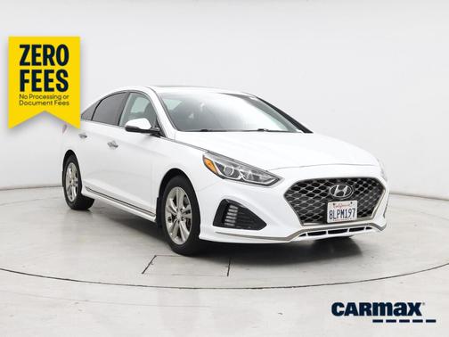 White 2019 Hyundai SONATA Sport