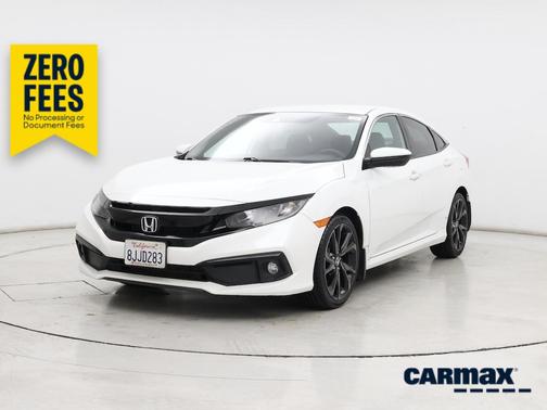 White 2019 Honda Civic Sport
