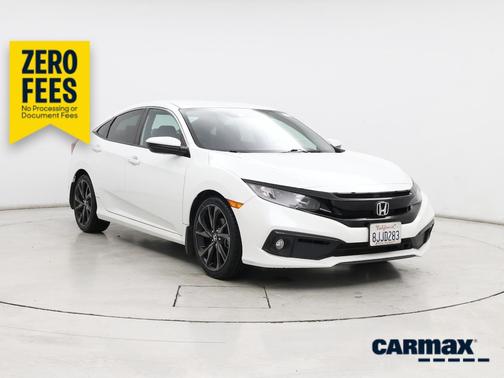 White 2019 Honda Civic Sport