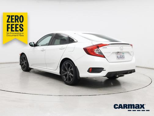 White 2019 Honda Civic Sport