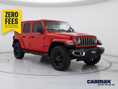 Red 2025 Jeep Wrangler 4xe Sahara