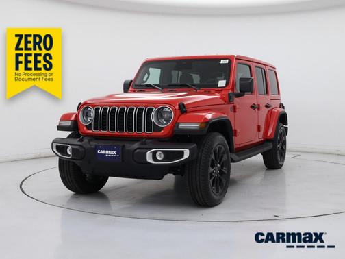 Red 2025 Jeep Wrangler 4xe Sahara
