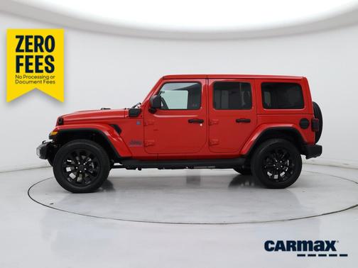 Red 2025 Jeep Wrangler 4xe Sahara