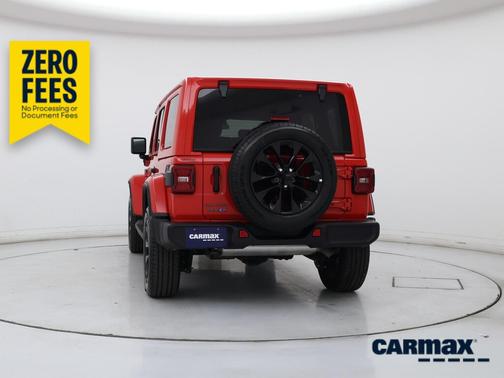 Red 2025 Jeep Wrangler 4xe Sahara