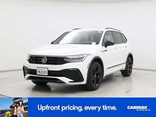 White 2024 Volkswagen Tiguan SE R-Line Black