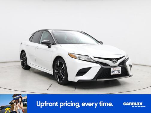 White 2019 Toyota Camry XSE