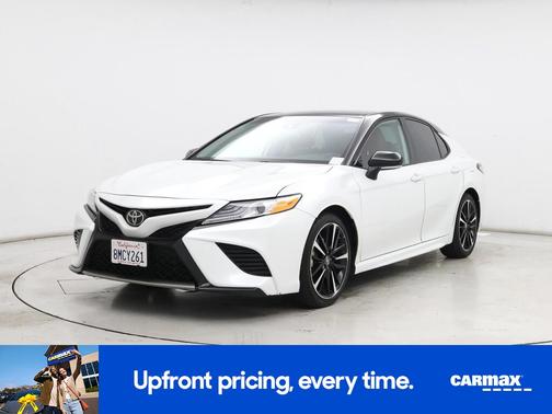 White 2019 Toyota Camry XSE