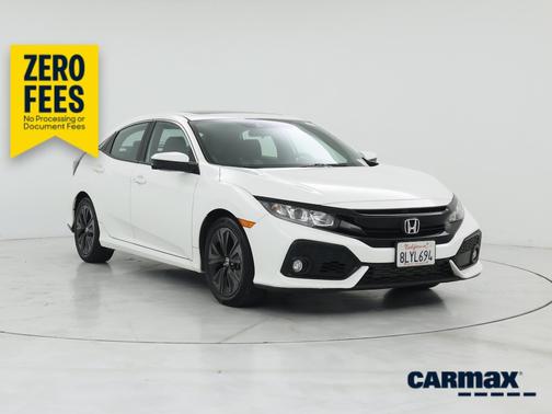 White 2019 Honda Civic EX