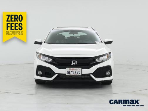 White 2019 Honda Civic EX