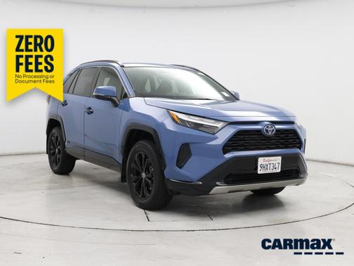 Blue 2023 Toyota RAV4 Hybrid SE