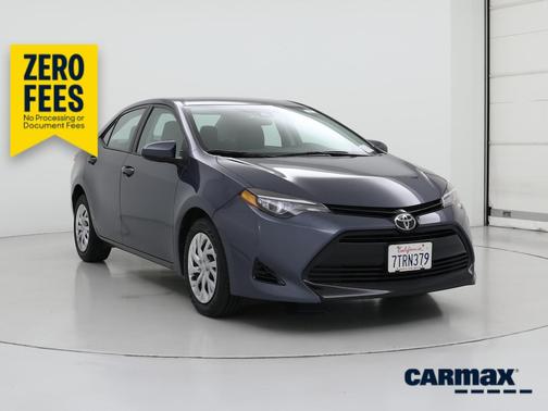 Blue 2017 Toyota Corolla LE