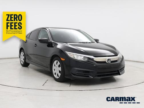 Black 2018 Honda Civic LX