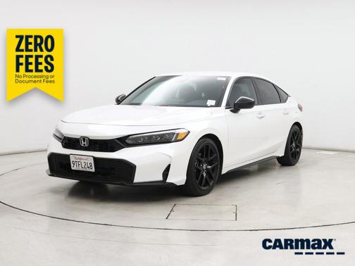 White 2025 Honda Civic Sport