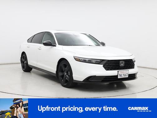 White 2025 Honda Accord Hybrid Sport-L
