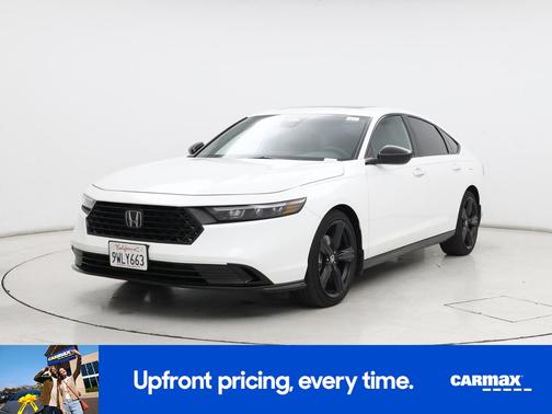 White 2025 Honda Accord Hybrid Sport-L
