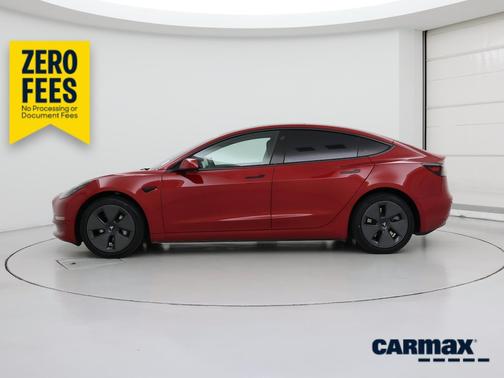 Red 2023 Tesla Model 3