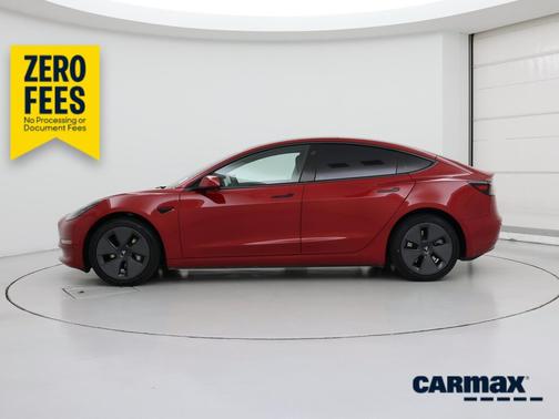 Red 2023 Tesla Model 3