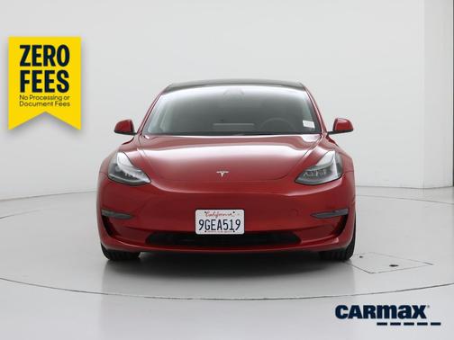 Red 2023 Tesla Model 3