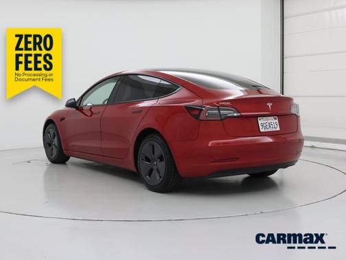 Red 2023 Tesla Model 3