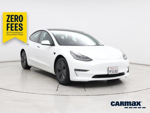 White 2021 Tesla Model 3 Long Range
