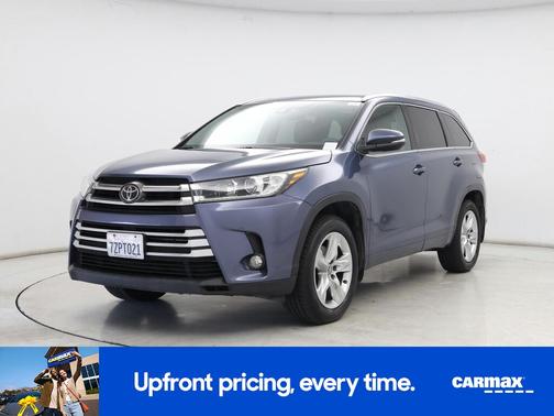 Blue 2017 Toyota Highlander Limited Platinum
