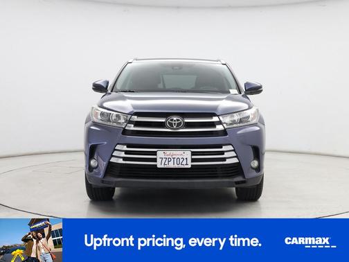 Blue 2017 Toyota Highlander Limited Platinum