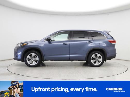 Blue 2017 Toyota Highlander Limited Platinum