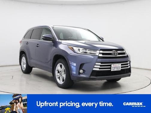 Blue 2017 Toyota Highlander Limited
