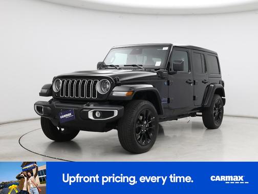 Black 2025 Jeep Wrangler 4xe Sahara