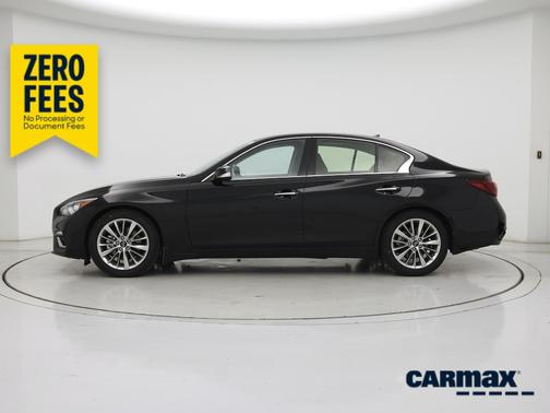 Black 2023 INFINITI Q50 Luxe