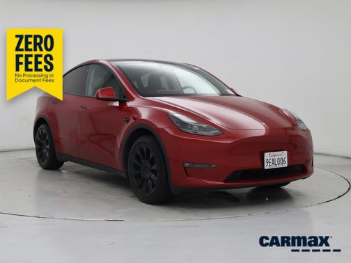 Red 2023 Tesla Model Y Long Range
