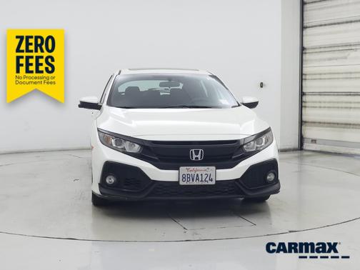 White 2018 Honda Civic EX