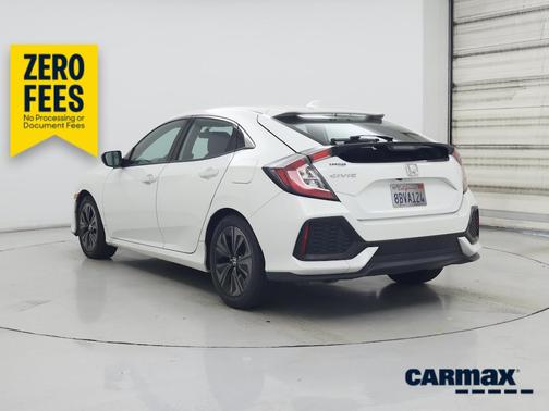White 2018 Honda Civic EX