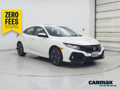 White 2018 Honda Civic EX