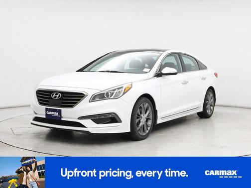 White 2015 Hyundai SONATA Limited